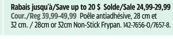 Canadian Tire Vida by PADERNO 28cm or 32cm Non-Stick Frypan offer