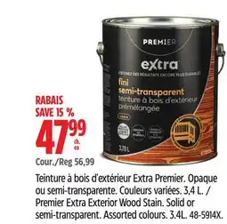 Canadian Tire Premier Extra Exterior Wood Stain offer