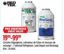 Canadian Tire Red Tek Selected Refrigerant, Leak Repair and Recharge Kits† offer
