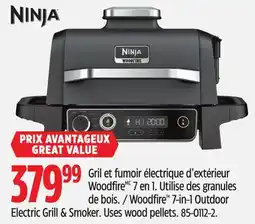 Canadian Tire Ninja Woodfire 7-in-1 Outdoor Electric Grill & Smoker offer