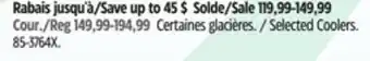 Canadian Tire Igloo Selected Coolers offer