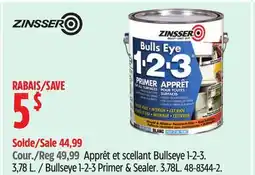 Canadian Tire zinsser Bullseye 1-2-3 Primer & Sealer offer