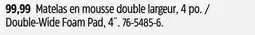Canadian Tire Double-Wide Foam Pad, 4 offer