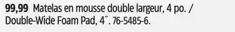 Canadian Tire Double-Wide Foam Pad, 4 offer