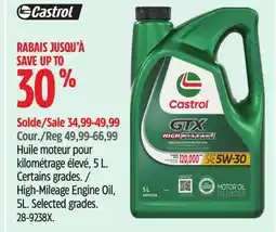 Canadian Tire Castrol High-Mileage Engine Oil offer