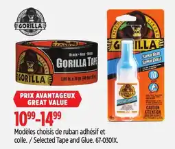 Canadian Tire Gorilla Selected Tape and Glue offer