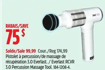 Canadian Tire Everlast RCVR 3.0 Percussion Massage Tool offer