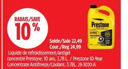 Canadian Tire Prestone 10-Year Concentrate Antifreeze/Coolant, 3.78L offer