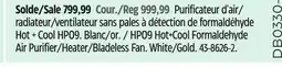Canadian Tire HP09 Hot+Cool Formaldehyde Air Purifier/Heater/Bladeless Fan offer