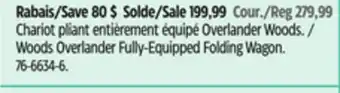 Canadian Tire Woods Overlander Fully-Equipped Folding Wagon offer