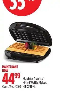 Canadian Tire Black & Decker 4-in-1 Waffle Maker offer