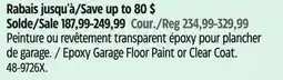 Canadian Tire RUST-OLEUM Epoxy Garage Floor Paint or Clear Coat offer