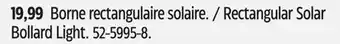 Canadian Tire Noma Rectangular Solar Bollard Light offer
