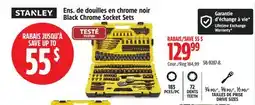 Canadian Tire Stanley Black Chrome Socket Sets offer