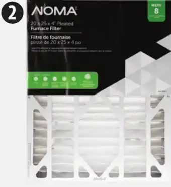 Canadian Tire NOMA MERV 8 Furnace Filter, 20 x 25 x 4˝ offer