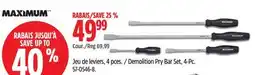 Canadian Tire Demolition Pry Bar Set offer