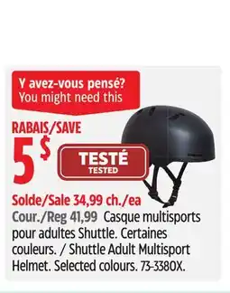 Canadian Tire Shuttle Adult Multisport Helmet offer