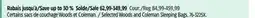 Canadian Tire Selected Woods and Coleman Sleeping Bags offer