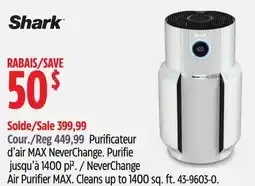 Canadian Tire Shark NeverChange Air Purifier MAX offer