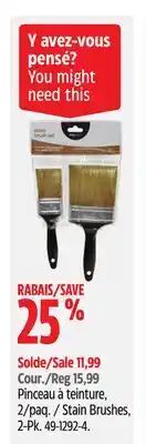 Canadian Tire Stain Brushes offer