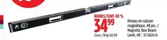 Canadian Tire Maximum Magnetic Box Beam Level offer