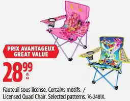 Canadian Tire Licensed Quad Chair offer