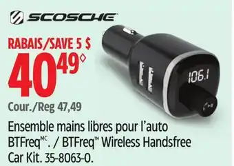 Canadian Tire BTFreq Wireless Handsfree Car Kit offer