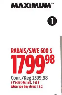 Canadian Tire Maximum 56 Tool Chest with Built-In Power Bar with USB offer