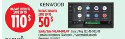 Canadian Tire Kenwood Selected Bluetooth Receivers offer
