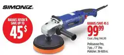 Canadian Tire SIMONIZ 7˝ Pro Polisher offer