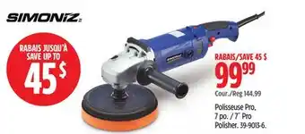 Canadian Tire SIMONIZ 7˝ Pro Polisher offer