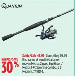 Canadian Tire Quantum Metrix 2-Pc Spinning Combo, 6´6˝ offer