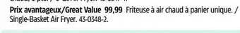 Canadian Tire Ninja Single-Basket Air Fryer offer