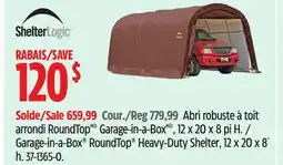 Canadian Tire ShelterLogic Garage-in-a-Box RoundTop Heavy-Duty Shelter offer