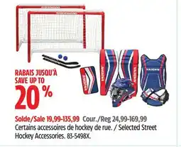 Canadian Tire Selected Street Hockey Accessories offer