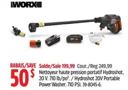 Canadian Tire WORX Hydroshot 20V Portable Power Washer offer
