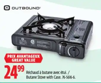 Canadian Tire Outbound Butane Stove with Case offer