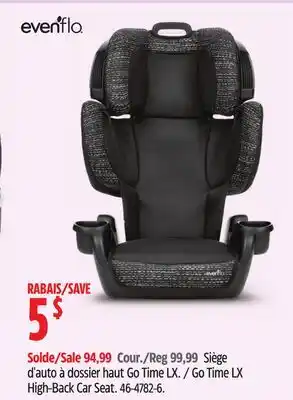 Canadian Tire Go Time LX High-Back Car Seat offer