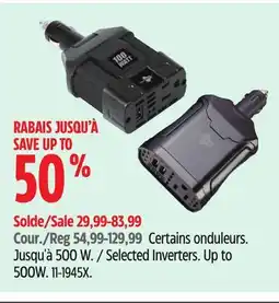Canadian Tire Selected Inverters offer