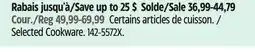 Canadian Tire Paderno Selected Cookware offer