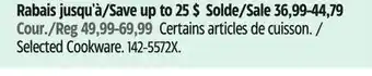 Canadian Tire Paderno Selected Cookware offer