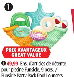 Canadian Tire Funsicle Party Pack Pool Loungers offer