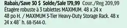 Canadian Tire MAXIMUM 3-Tier Heavy-Duty Storage Rack offer