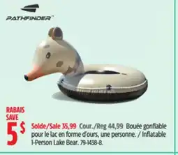 Canadian Tire Pathfinder Inflatable 1-Person Lake Bear offer