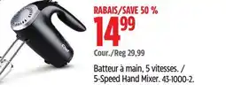 Canadian Tire Master Chef 5-Speed Hand Mixer offer
