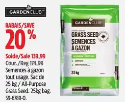 Canadian Tire Gardenclub All-Purpose Grass Seed offer