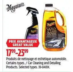 Canadian Tire Meguiar's Car Cleaning and Detailing Products offer