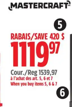 Canadian Tire Mastercraft Tool Storage offer
