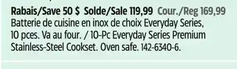 Canadian Tire Vida by PADERNO 10-Pc Everyday Series Premium Stainless-Steel Cookset offer