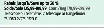 Canadian Tire Celestron Telescope or Rangefinder offer